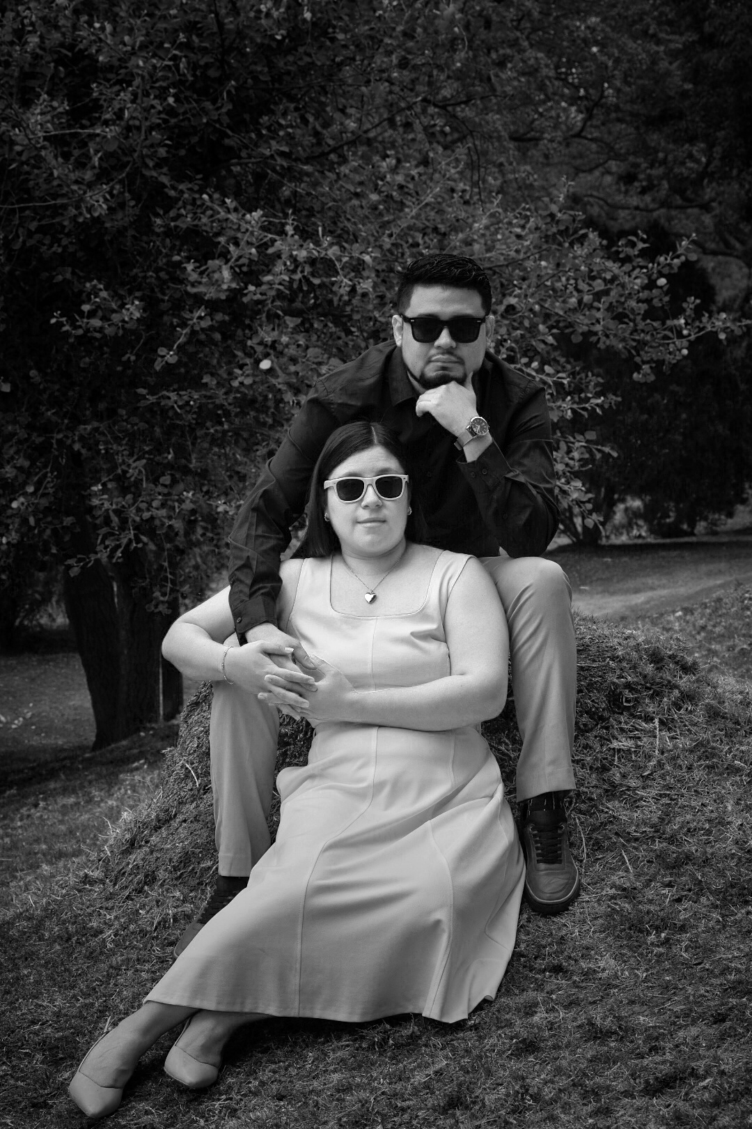 Fernanda y Julio retrato B&W