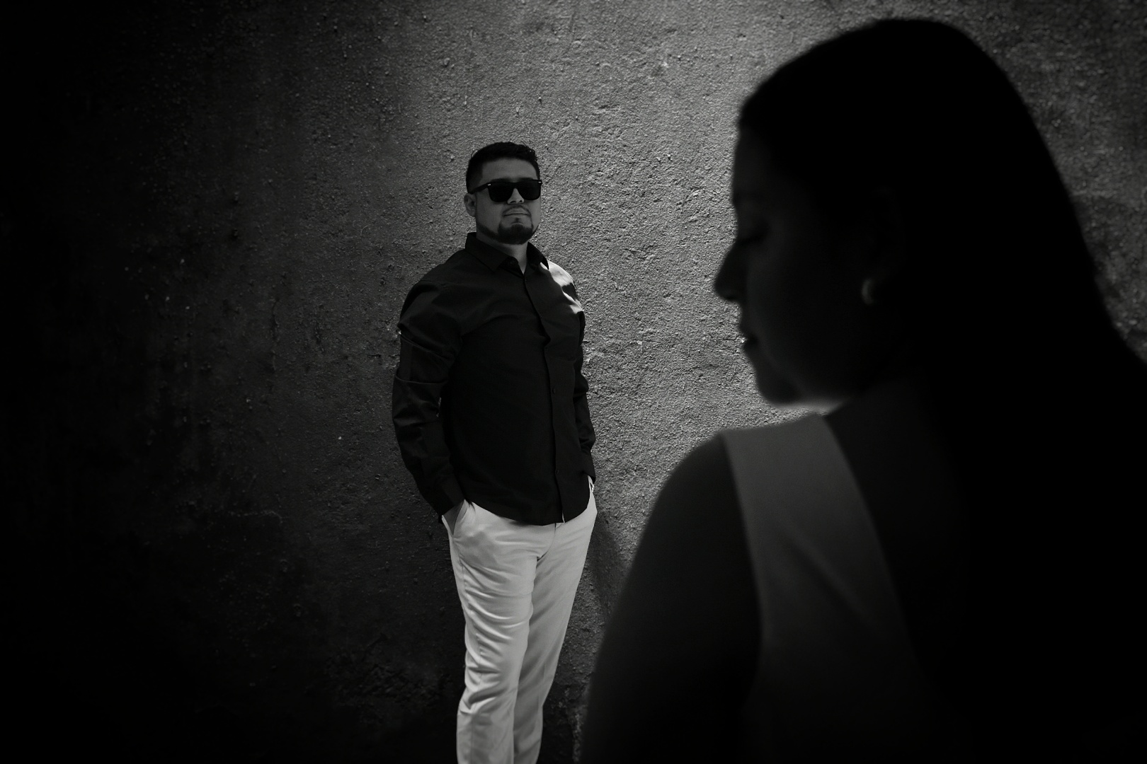 Julio retrato en blanco y negro